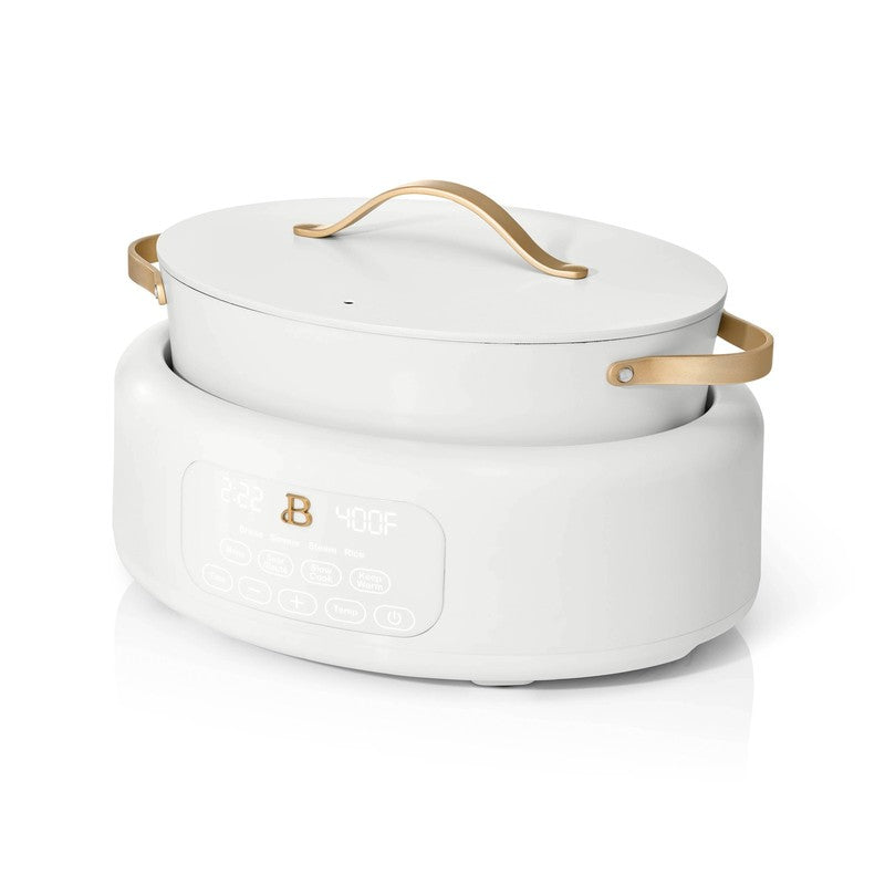 10 in 1, 6 Qt Electric Multi Cooker, White Icing by Drew Barrymore9