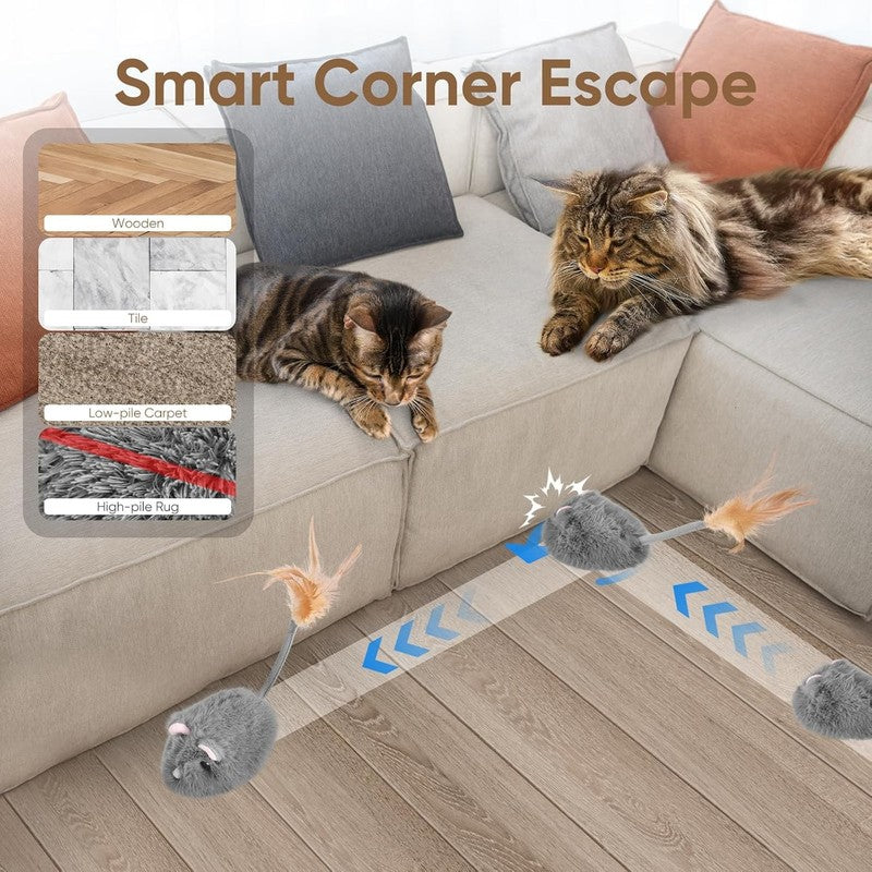 Remote Control Cat Toy Rechargeable Cat Mouse Toy Automatic Interactive Cat Toys3