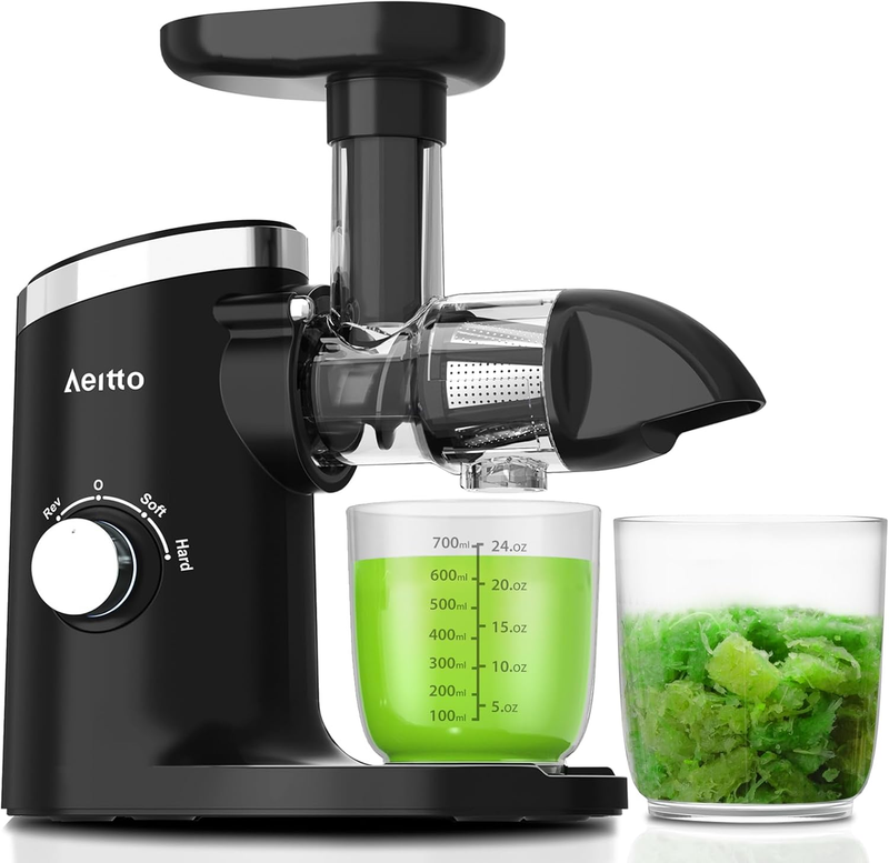 Quiet Cold Press Juicer with Reverse Function & Easy Clean Brush9