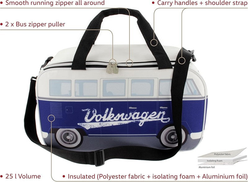 VW Collection VW T1 Bus 25L Insulated Cool Warm Picnic Lunch Bag1