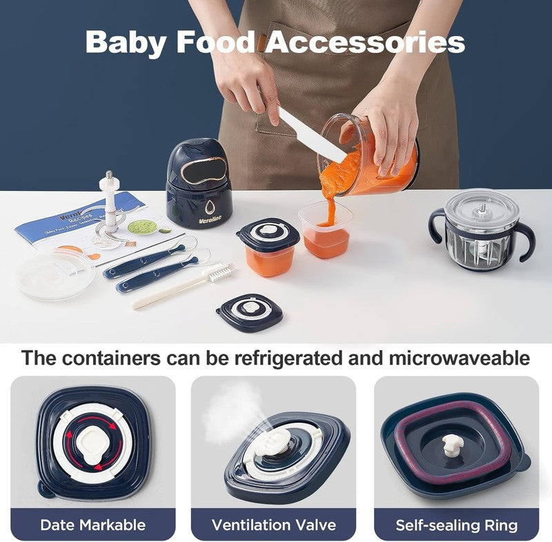 10-in-1 Baby Food Maker Processor Blender with Glass Bowls & Storage Containers1