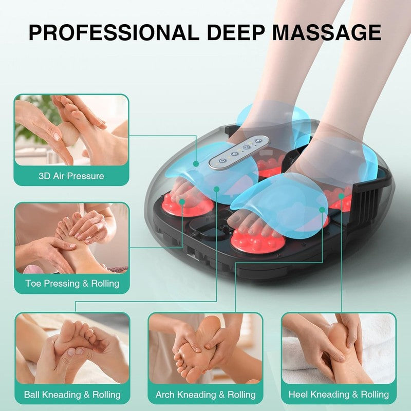 Shiatsu Foot Massager w/ Heat Deep Kneading Pain Relief Home Office2