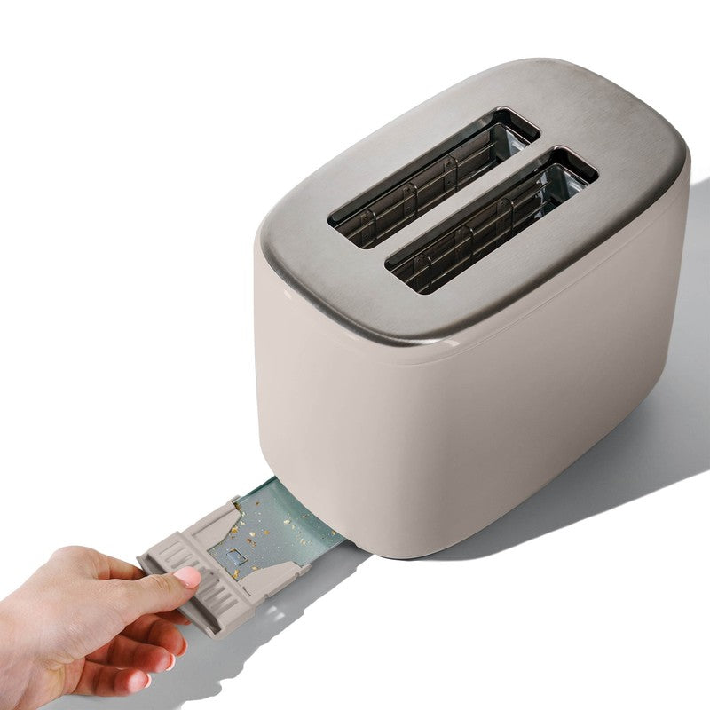 2 Slice Toaster with Touch Activated Display, Porcini Taupe by Drew Barrymore5