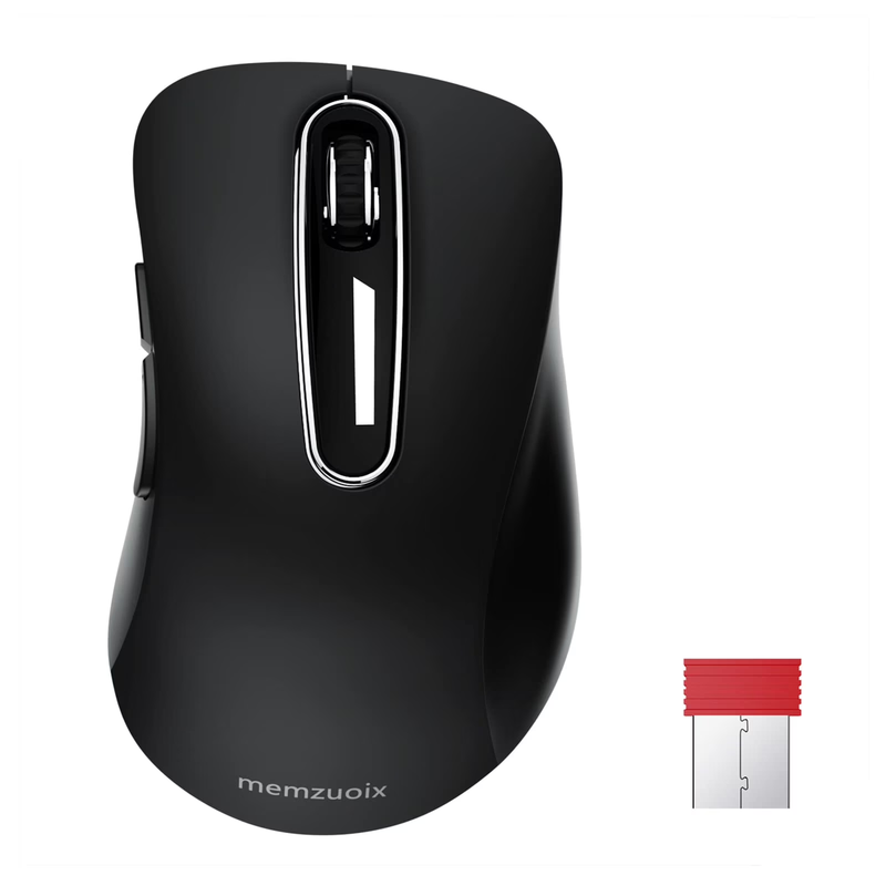 Wireless Mouse 1400 DPI 5 Button USB Receiver for PC Laptop Mac Black6