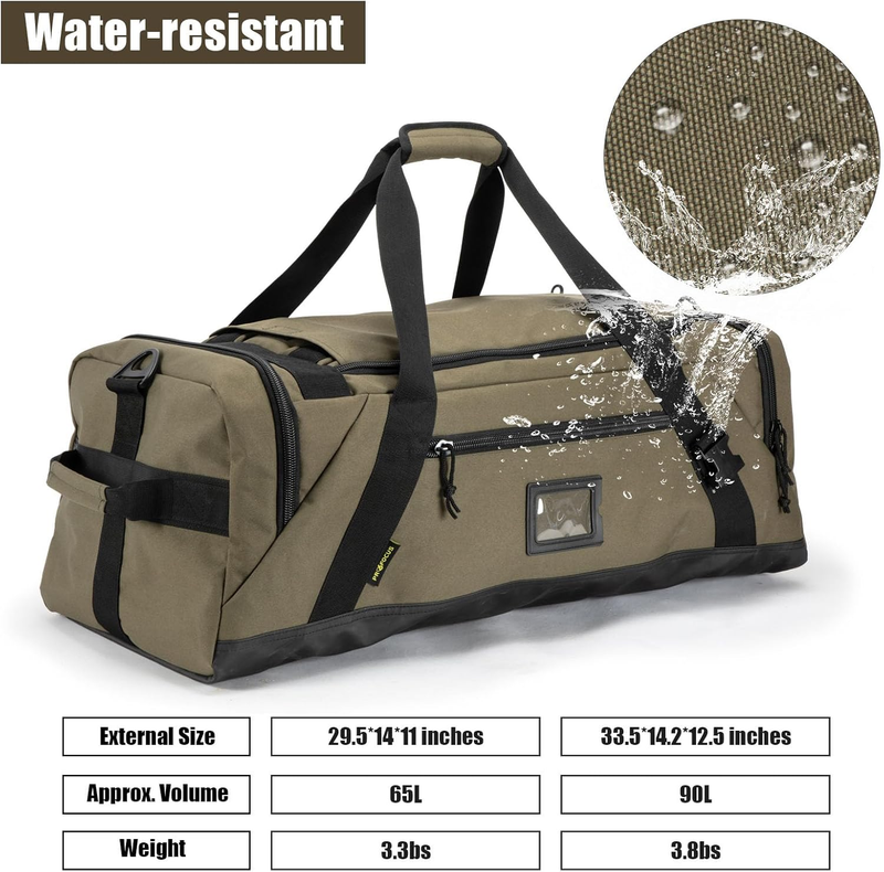 Large Duffle Bag Gym Travel Sports Weekend Carry On Bag for Men & Women2