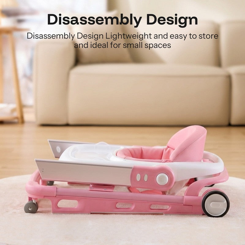 Baby Walker for Babies 6-18 Months, Anti-Rollover, Seat and Height Adjustable, P6