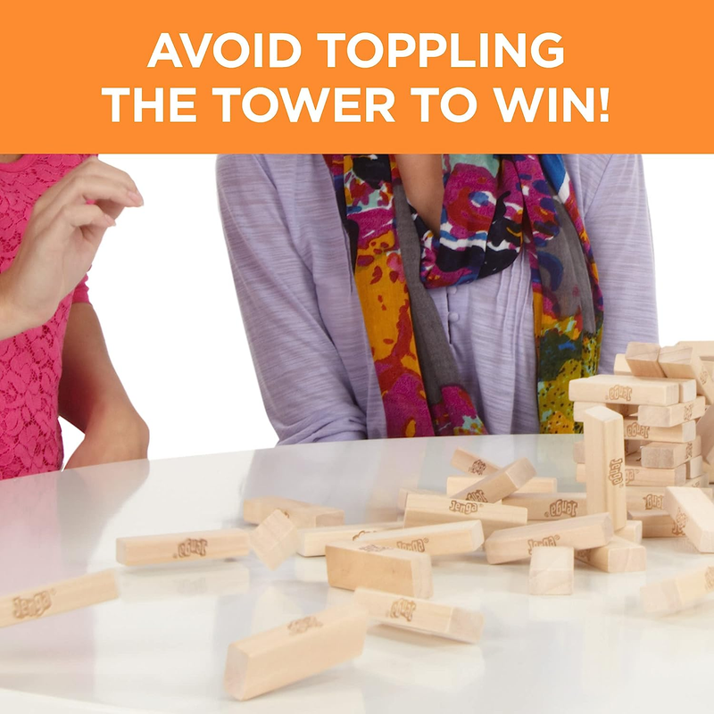 Wooden Blocks Stacking Tumbling Tower Game Party Game Kids & Family 6+5
