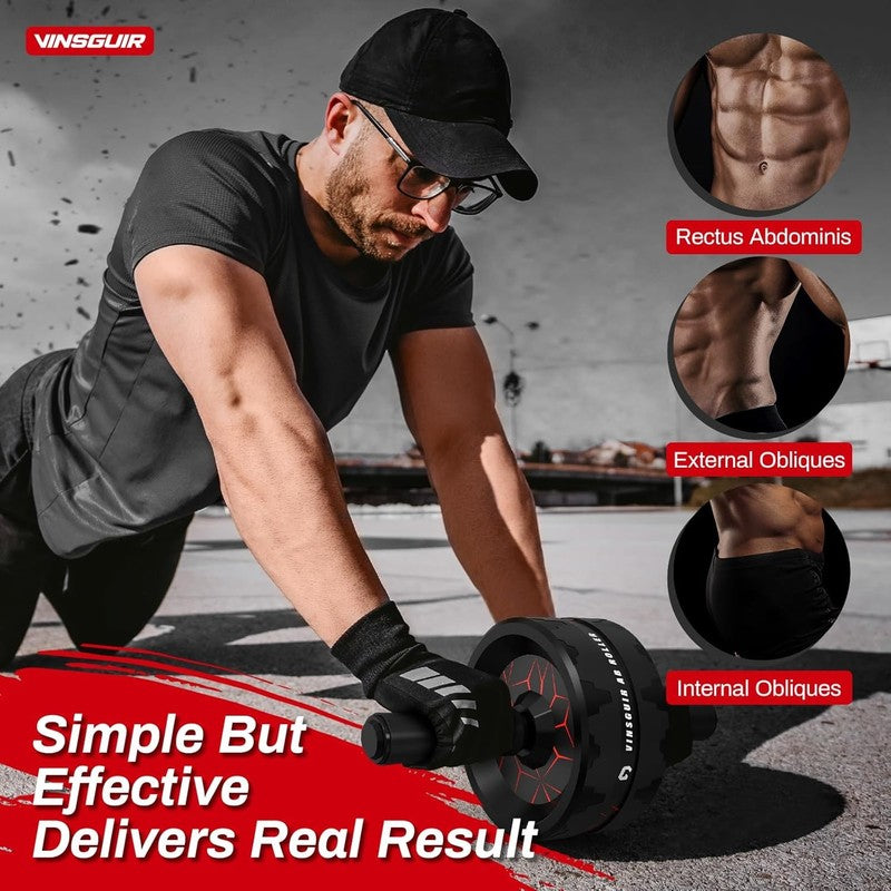 Ab Roller Wheel with Knee Pad – Core & Ab Workout Equipment for Home Gym2