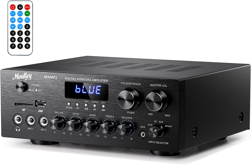 Stereo Receivers with Bluetooth 5.0, 2.0 Channel Power Audio Amplifier Stereo Sy8