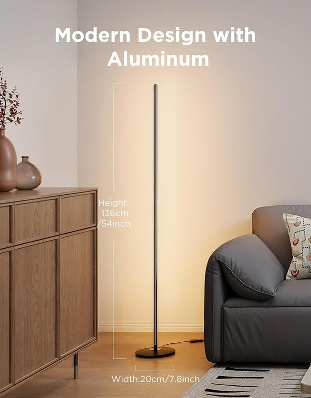 RGBIC Floor Lamp Basic, LED Corner Lamp Works with Alexa, 1000 Lumen Smart Moder7