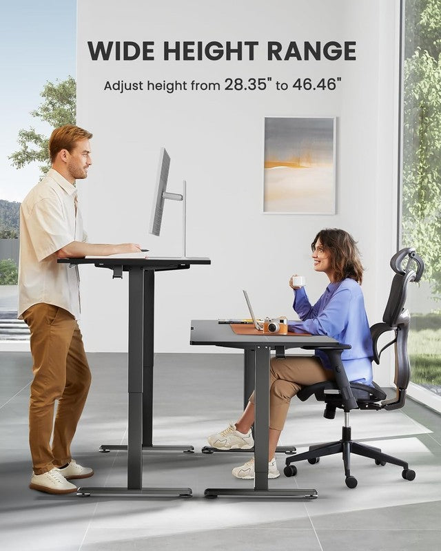 Height Adjustable Electric Standing Desk - 48" x 24" - Black Memory Desk5
