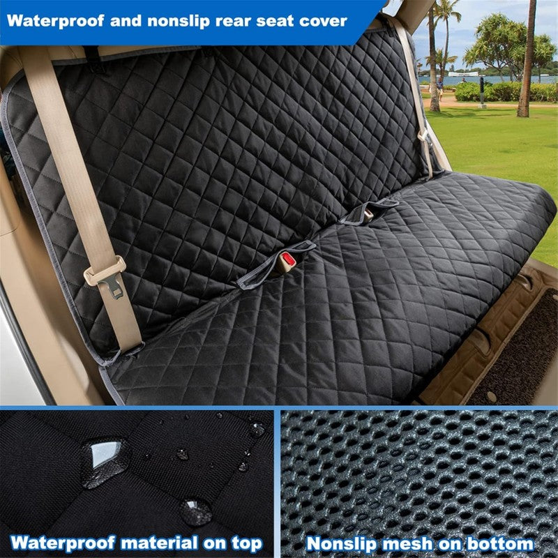 Waterproof Bench Car Seat Cover for Dogs, Heavy Duty, Nonslip, Universal Fit4