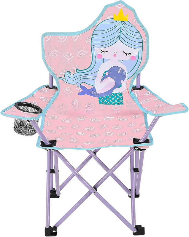Kids Folding Outdoor Lawn & Camping Chair w/ Cup Holder & Carry Bag8