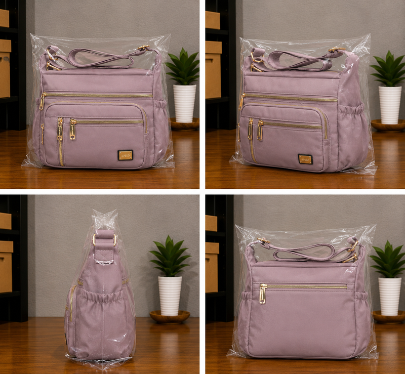 Women's Waterproof Crossbody Messenger Multi Pocket Handbag0