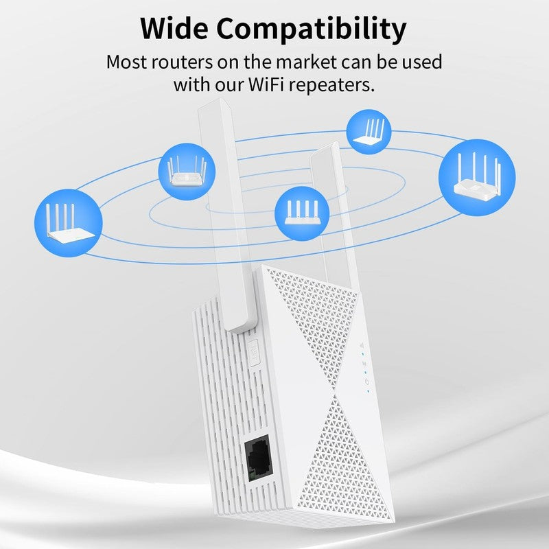 2025 Fastest Wifi Extender - 9999 Sq. Ft Coverage, Easy Setup, 60+ Devices5