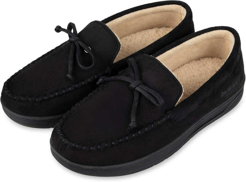 Men'S Slip On Indoor/Outdoor Microsuede Memory Foam Comfort Moccasin Slippers2
