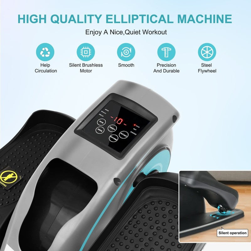 Portable Under Desk Elliptical with Remote Control & LCD Monitor for Seniors4