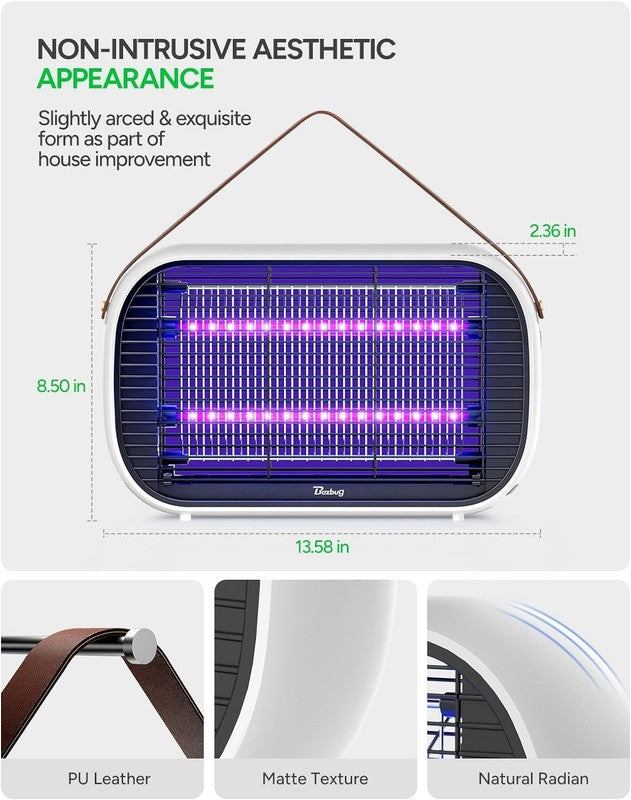 Indoor LED Bug Zapper, 10 Year Lifespan, Energy Efficient Fly Trap   MA015B2