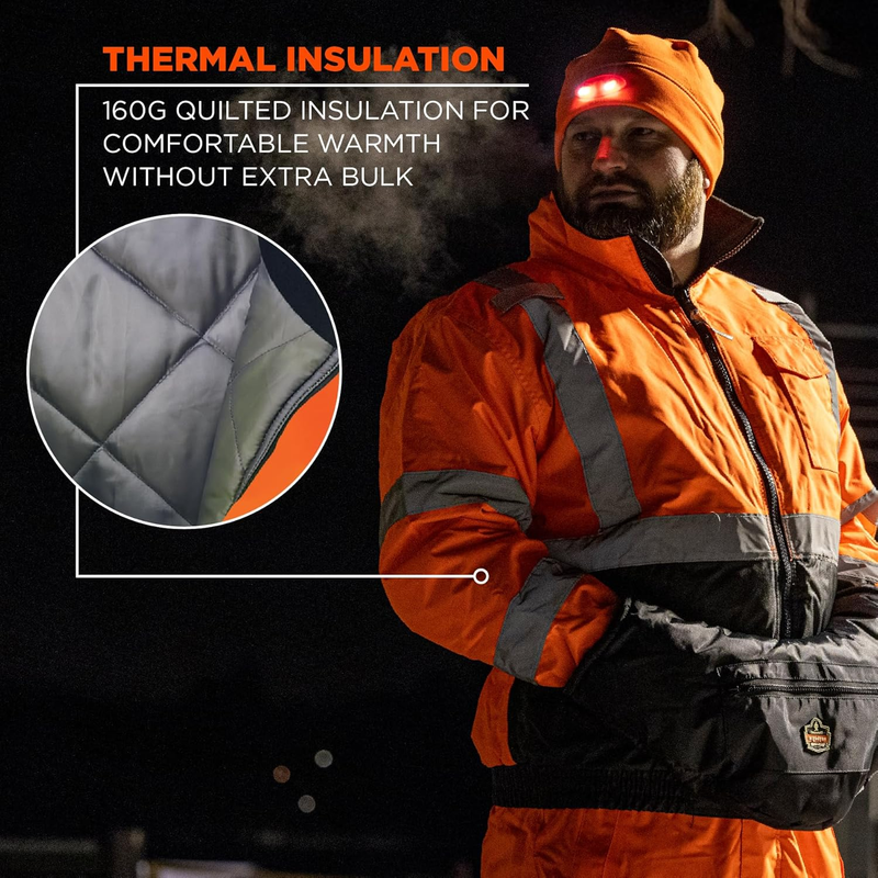 Hi Vis Bomber Safety Jacket3