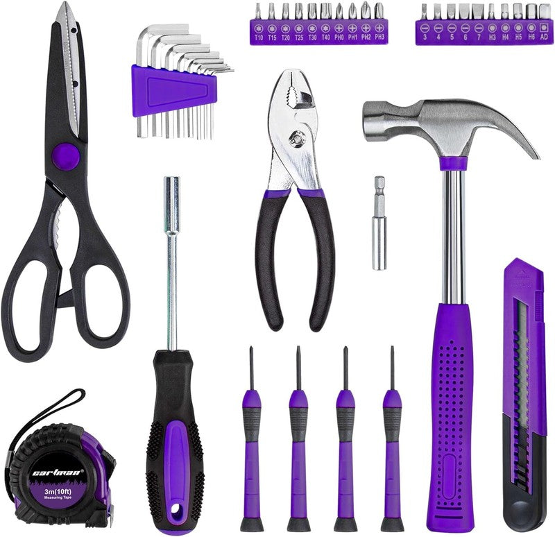 39 Piece Essential Home Tool Set with Storage Case for All Your DIY Needs1