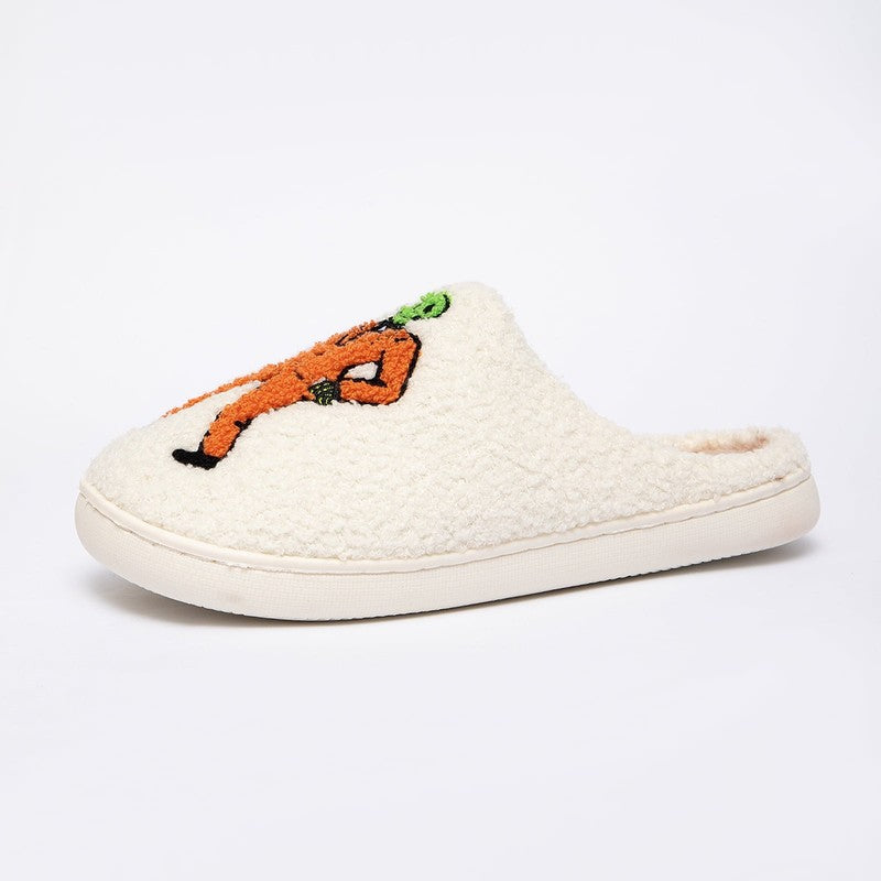Cute Ghost Plush Halloween Slippers Warm Comfy Slip On for Women & Men5