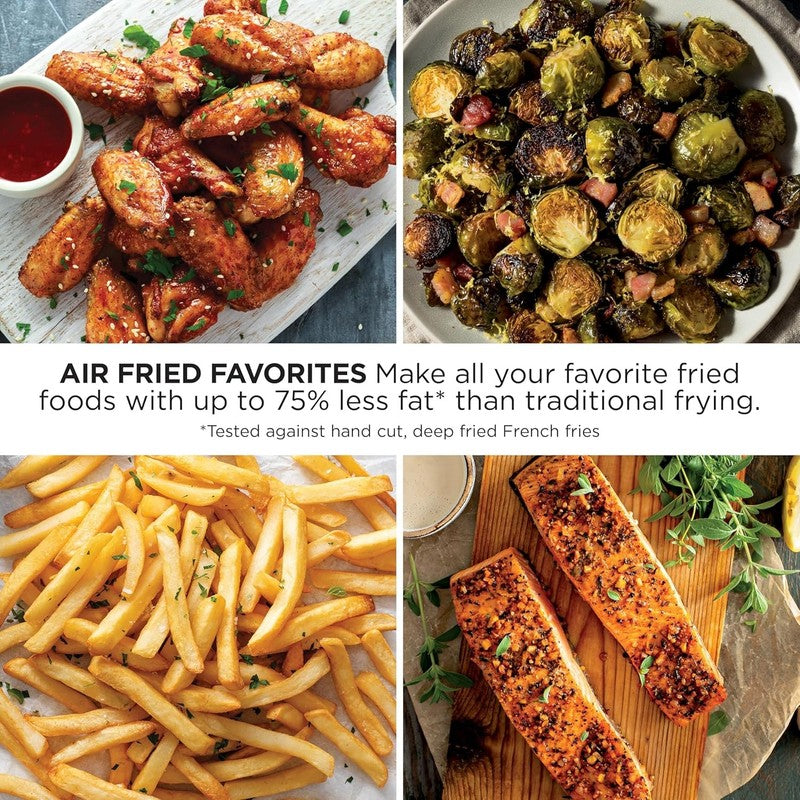 4QT 4 in 1 Air Fryer Roast Crisp Reheat Dehydrate Grey AF1012