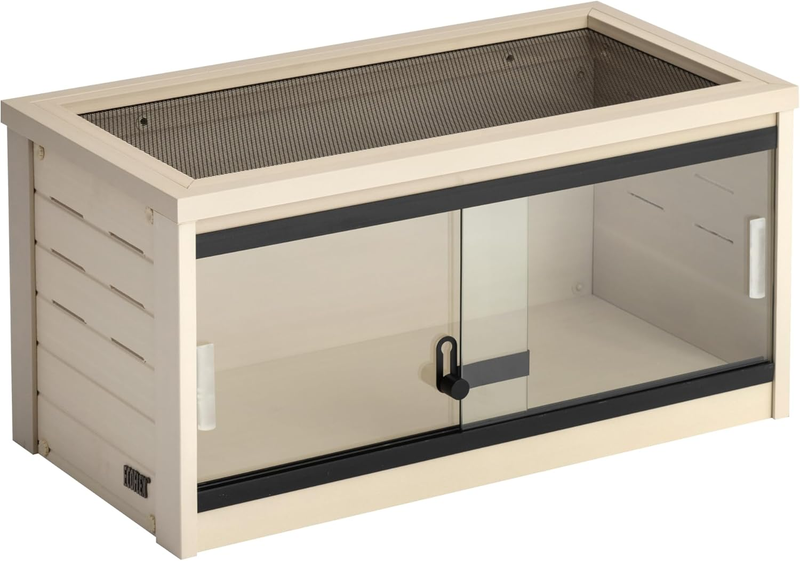 ECOFLEX 24" Small Reptile Habitat Glass Front Terrarium Maple/Grey Mesh Top10