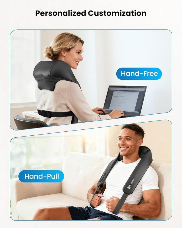 Cordless 4D Shiatsu Neck Massager w/ Heat Graphene Deep Tissue Pain Relief4