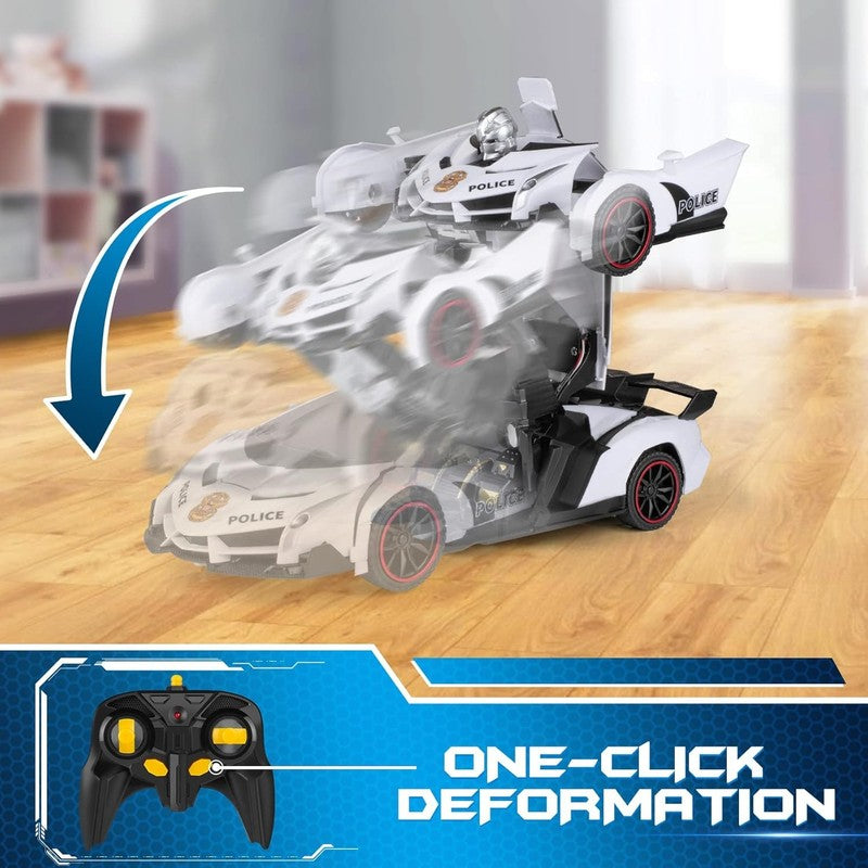 Remote Control Car   Transform Toys Car Robot, One Button Deformation to Robot w2