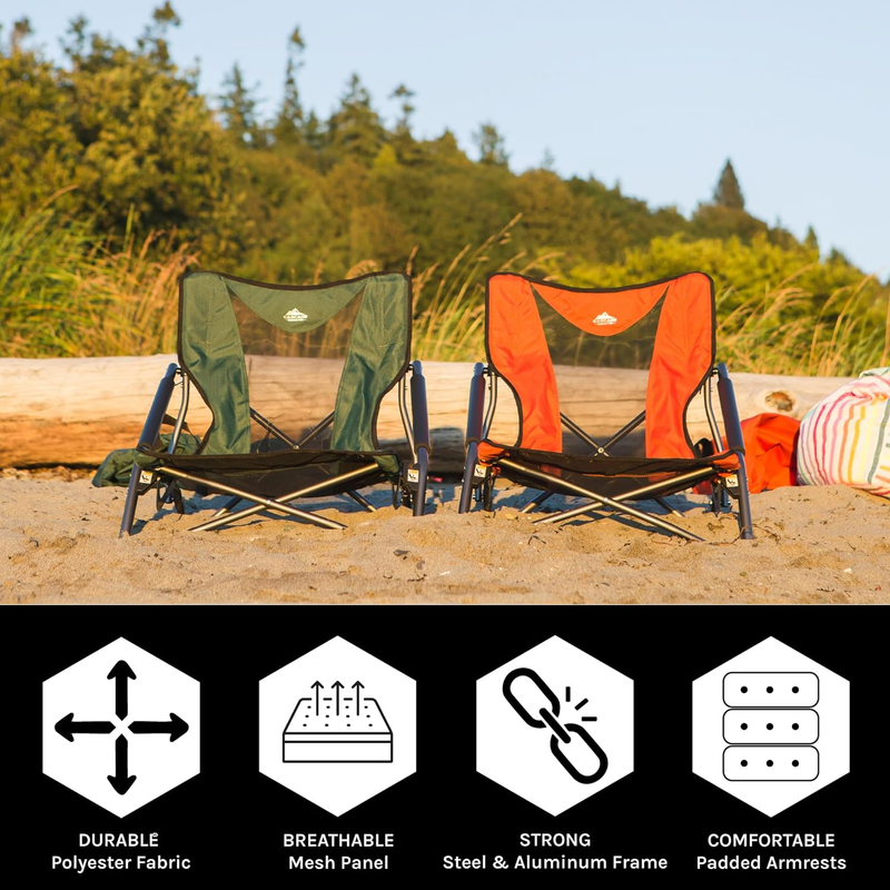 Folding Camp Chair for Camping, Beach, Picnic, Sporting Events with Carry Bag3