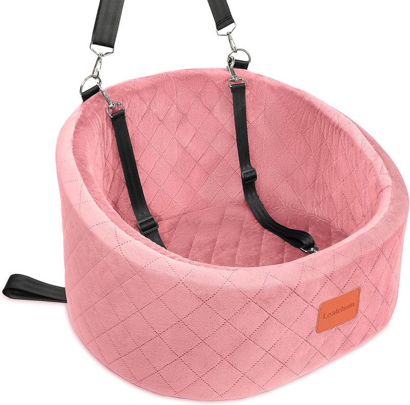 Dog Car Seat for Small Dogs up to 30 Lbs,Ultra Soft Fabric Fill in Comfy Memory 7