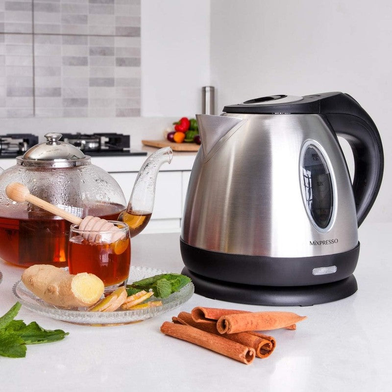 Electric Kettle 1.2L 1500W Stainless Steel Cordless Fast Boil Auto Shut Off5