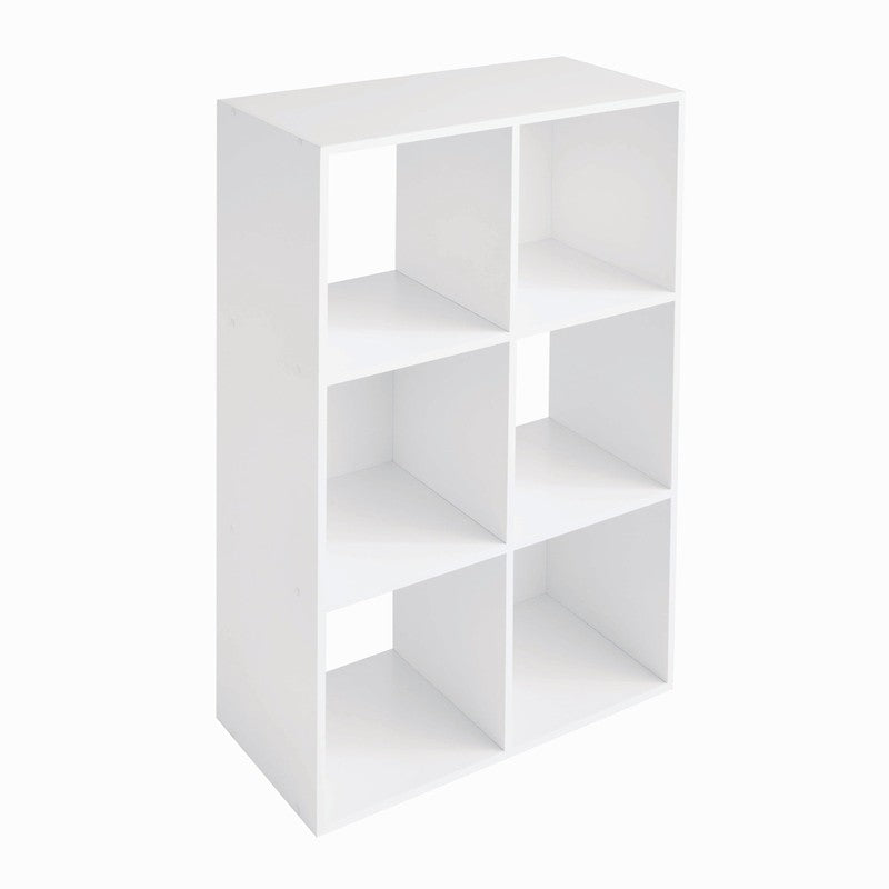 6 Cube Storage Organizer, White3