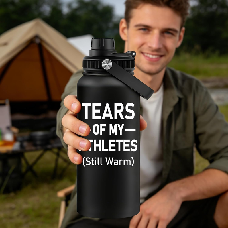 32oz Baseball Water Bottle Stainless Steel Vacuum Insulated Travel Tumbler4