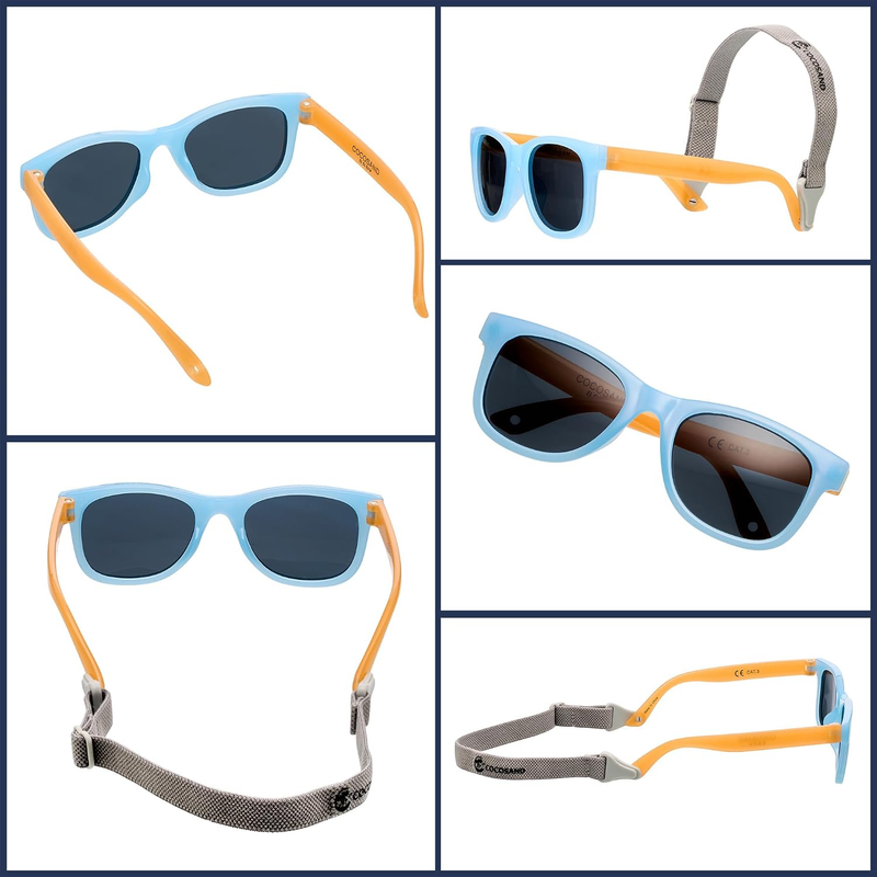 Polarized Baby Sunglasses UV400 Flexible Strap Infant Toddler 0 24 Months6