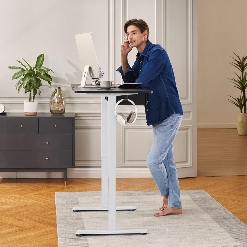 Electric Standing Desk Frame 4 Memory Height Adjustable Up to 47.2" White4
