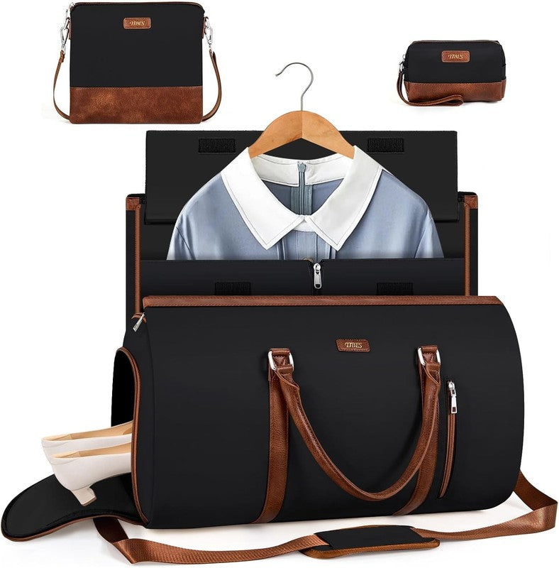 50L 2in1 Garment Duffle Bag w/ Shoe Compartment 4Pc Set Travel Weekender7