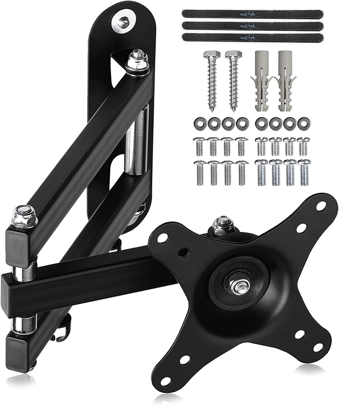 Full Motion TV Wall Mount for 15–32" LED LCD, Swivel Tilt, VESA 75/1000