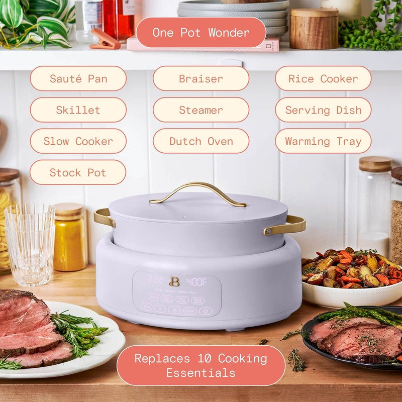 10 in 1, 6 Qt Electric Multi Cooker, Lavender by Drew Barrymore2