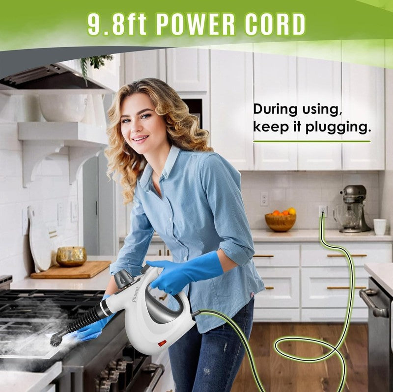 Handheld Multi-Surface Steam Cleaner with 12 Accessories for Home & Car5