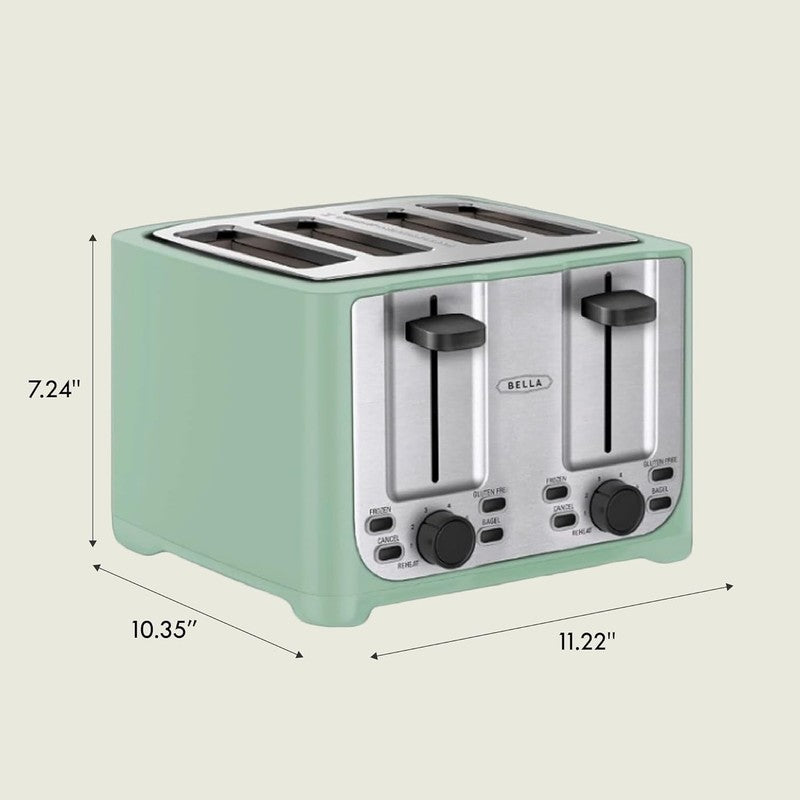 4 Slice Toaster, Wide Slots, Reheat/Defrost, Crumb Tray, Auto Shut-Off, Sage7