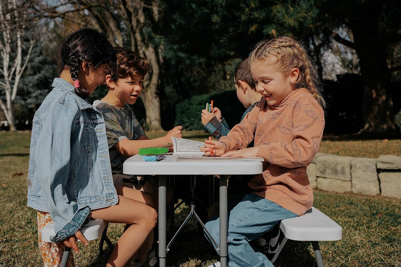 Compact Kids Picnic Table (G 940), White8