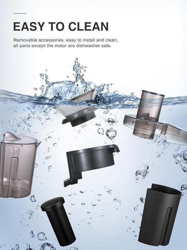 800W Stainless Steel Juicer, 3” Wide Mouth, Easy Clean & BPA-Free3