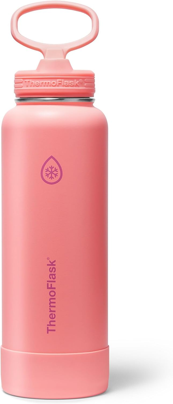 40oz Insulated Water Bottle Stainless Steel Spout Lid Leakproof Hot Cold0
