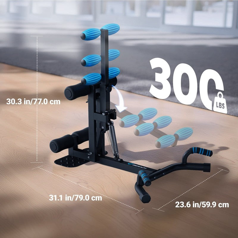 Adjustable Glutes Trainer & Deep Squat Machine - Core Leg Strengthener for Gym W4