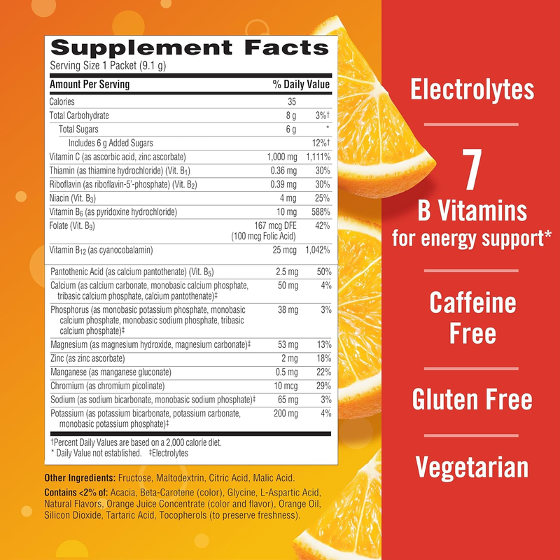 Vitamin C Powder 1000mg Immune Support with Zinc Electrolytes Super Orange6