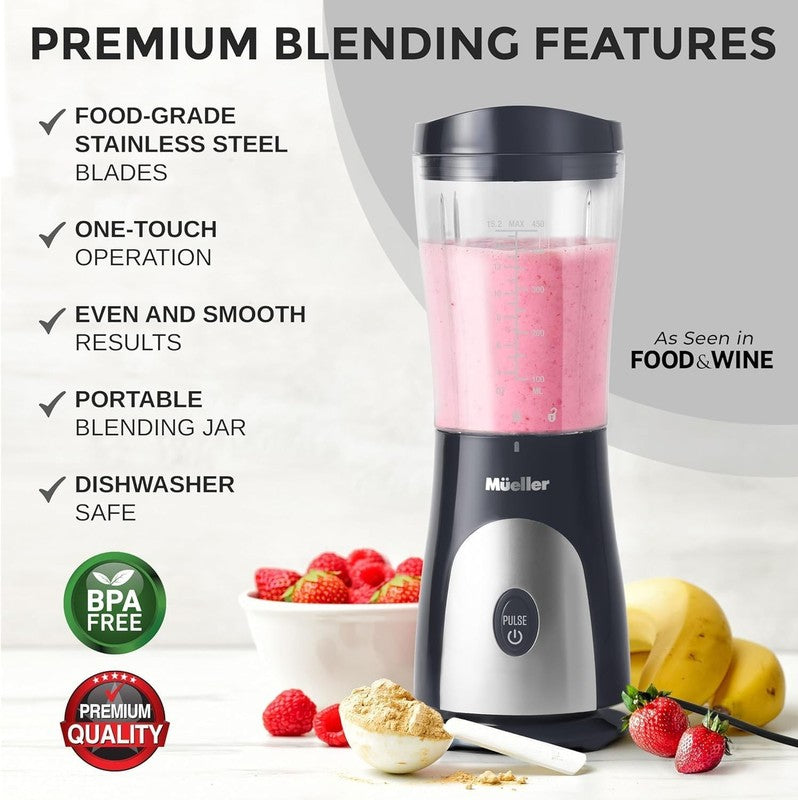 Smoothie Blender 15Oz Travel Cup & Lid, Personal Blender for Shakes & Baby Food1