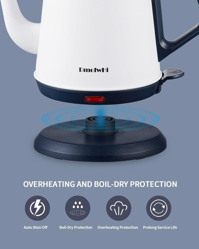 Gooseneck Electric Kettle 1L 1000W 304 Stainless Pour Over Tea White5