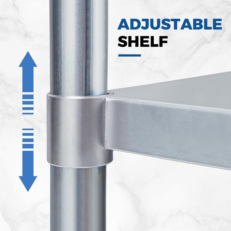 48x24 NSF Stainless Steel Prep Table Commercial Work Table w/ Undershelf2