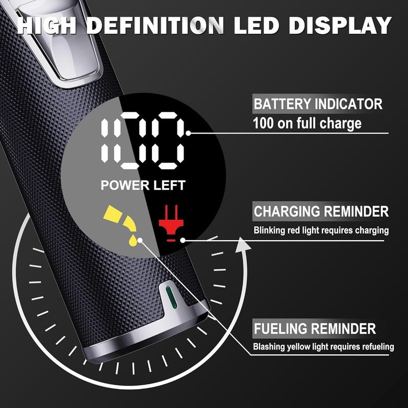 Professional Hair Clippers for Men | Cordless Barber Clippers with LCD & Case3